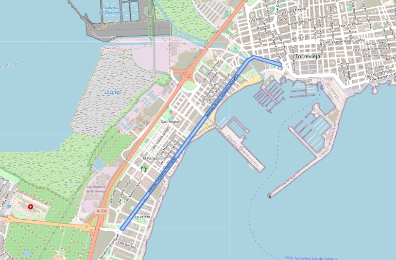ZONA DE INTERÉS FACHADA LITORAL SUR