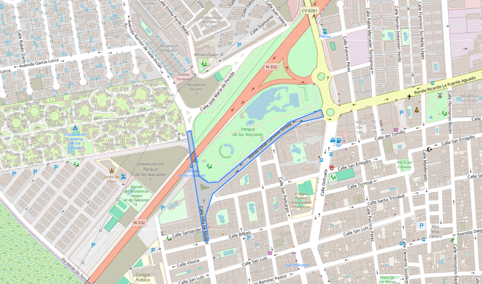 ZONA DE INTERÉS PARQUE DE LAS NACIONES