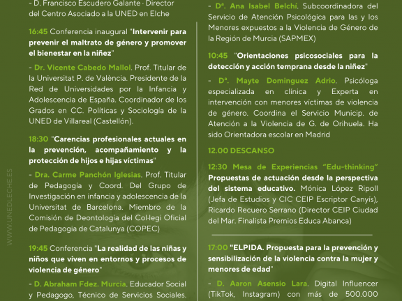 Jornada universitaria de prevención de la niñez y adolescencia victimas ...