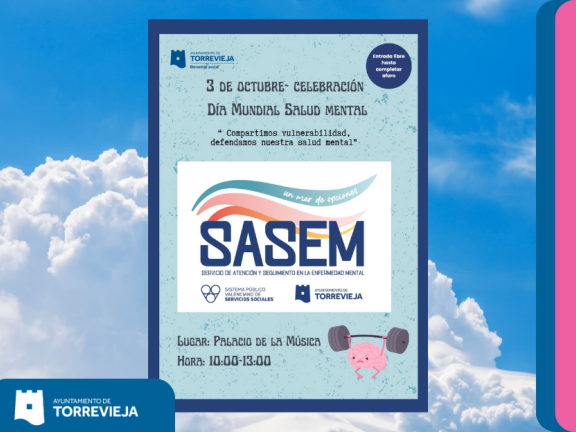 TORREVIEJA CONMEMORA EL DÍA MUNDIAL DE LA SALUD MENTAL CON UN EVENTO ABIERTO A LA CIUDADANÍA