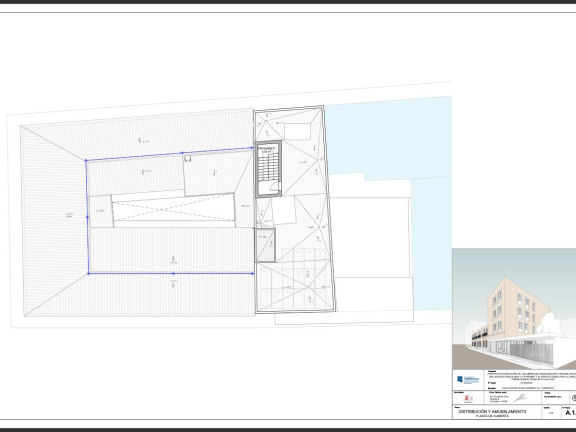 PLANO PLANTA CUBIERTA EDIFICIO LA PURÍSIMA