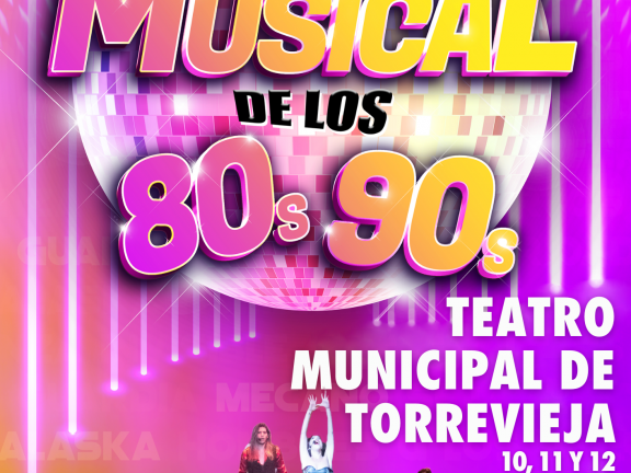 cartel musical de los 80 & 90