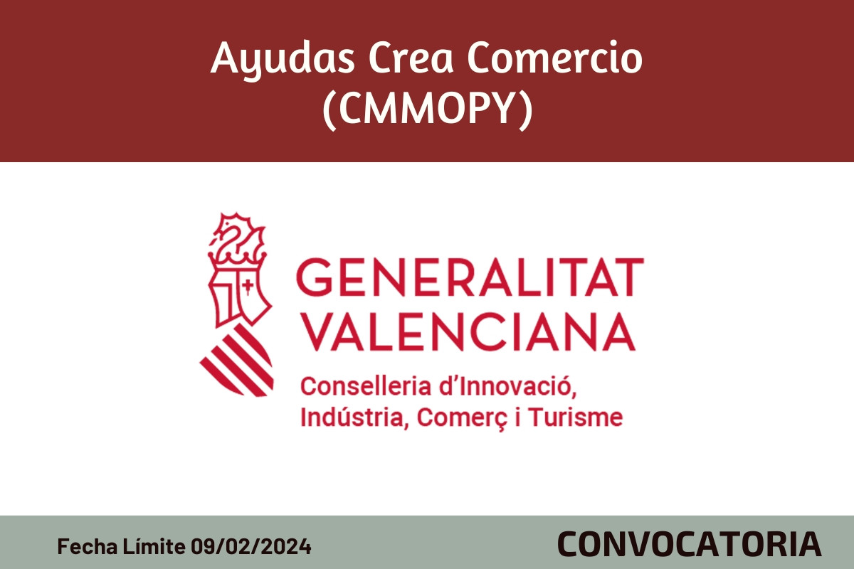 AYUDAS GVA CREA COMERCIO 2024