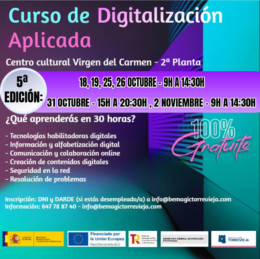 Cartel curso digitalizacion aplicada OCT-NOV