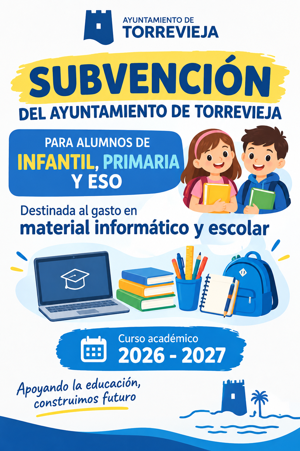 Subvención Material escolar e informático 2026-2027
