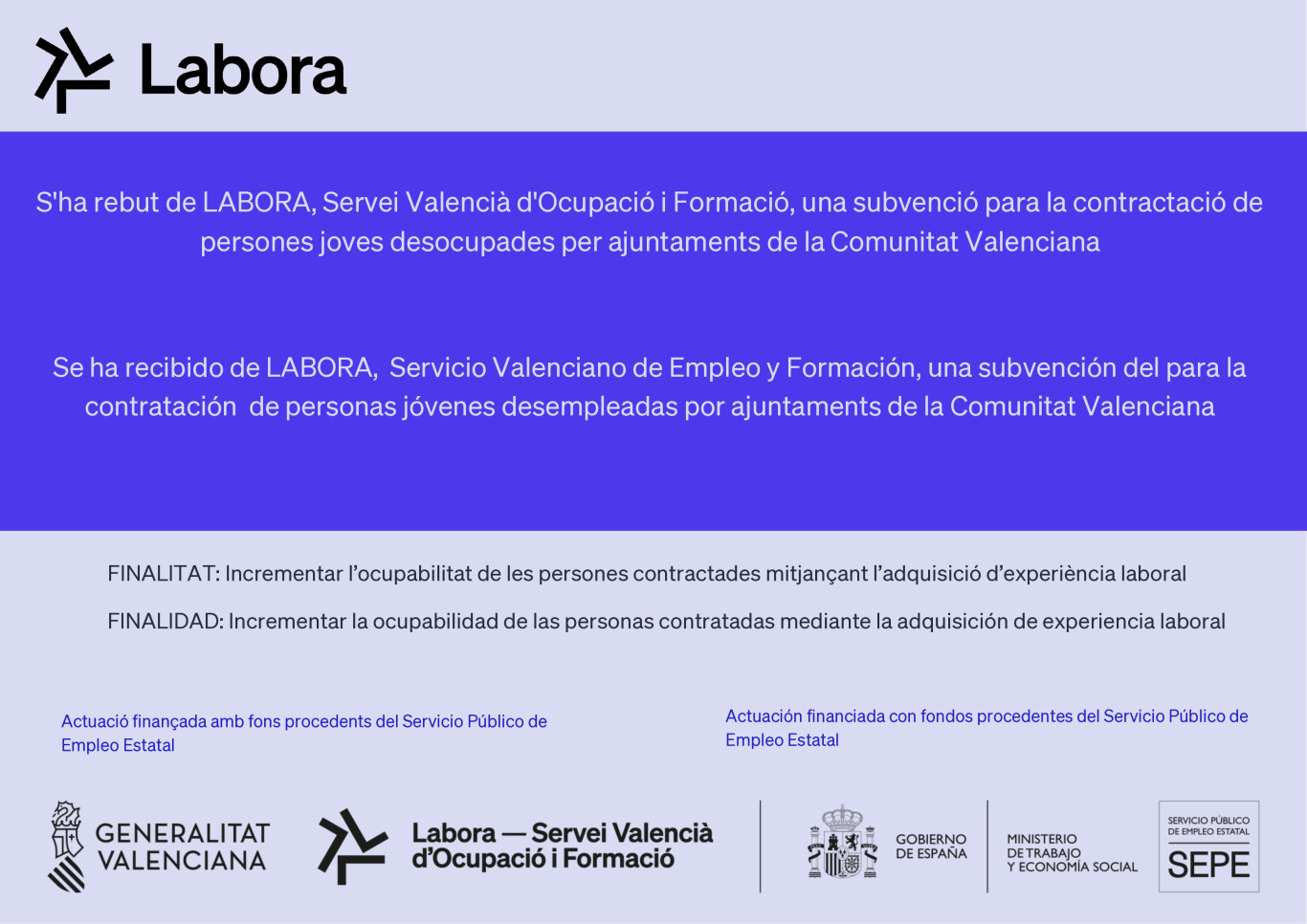 Subvención EMCORP