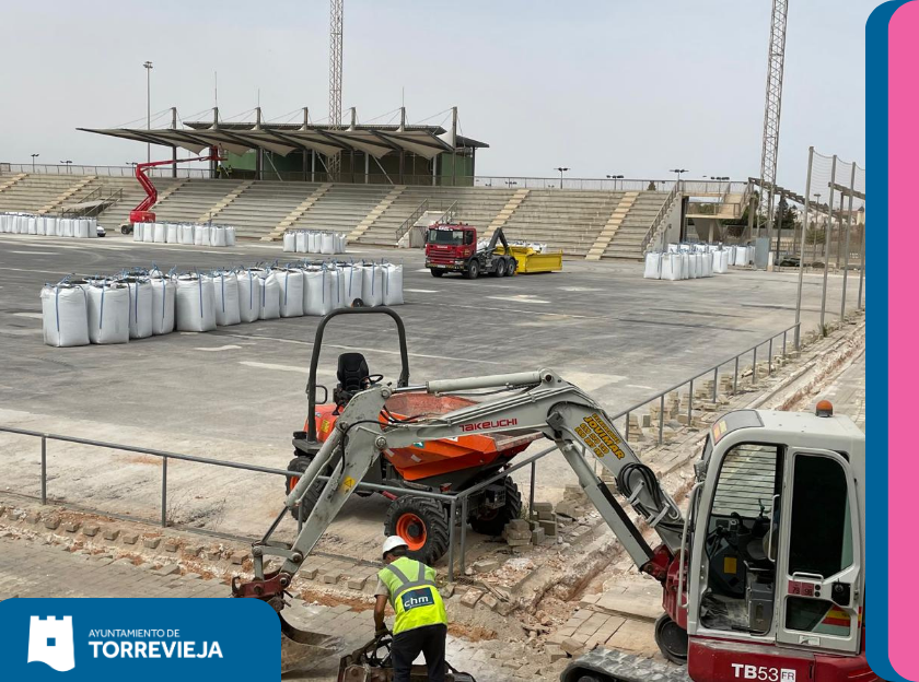 AVANZAN LOS TRABAJOS DE RENOVACIÓN INTEGRAL DEL CAMPO MUNICIPAL NELSON MANDELA