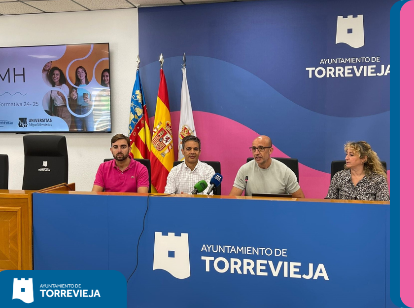 PRESENTADA LA OFERTA FORMATIVA 2024/25 DE LA UNIVERSIDAD MIGUEL HERNÁNDEZ (UMH) EN TORREVIEJA