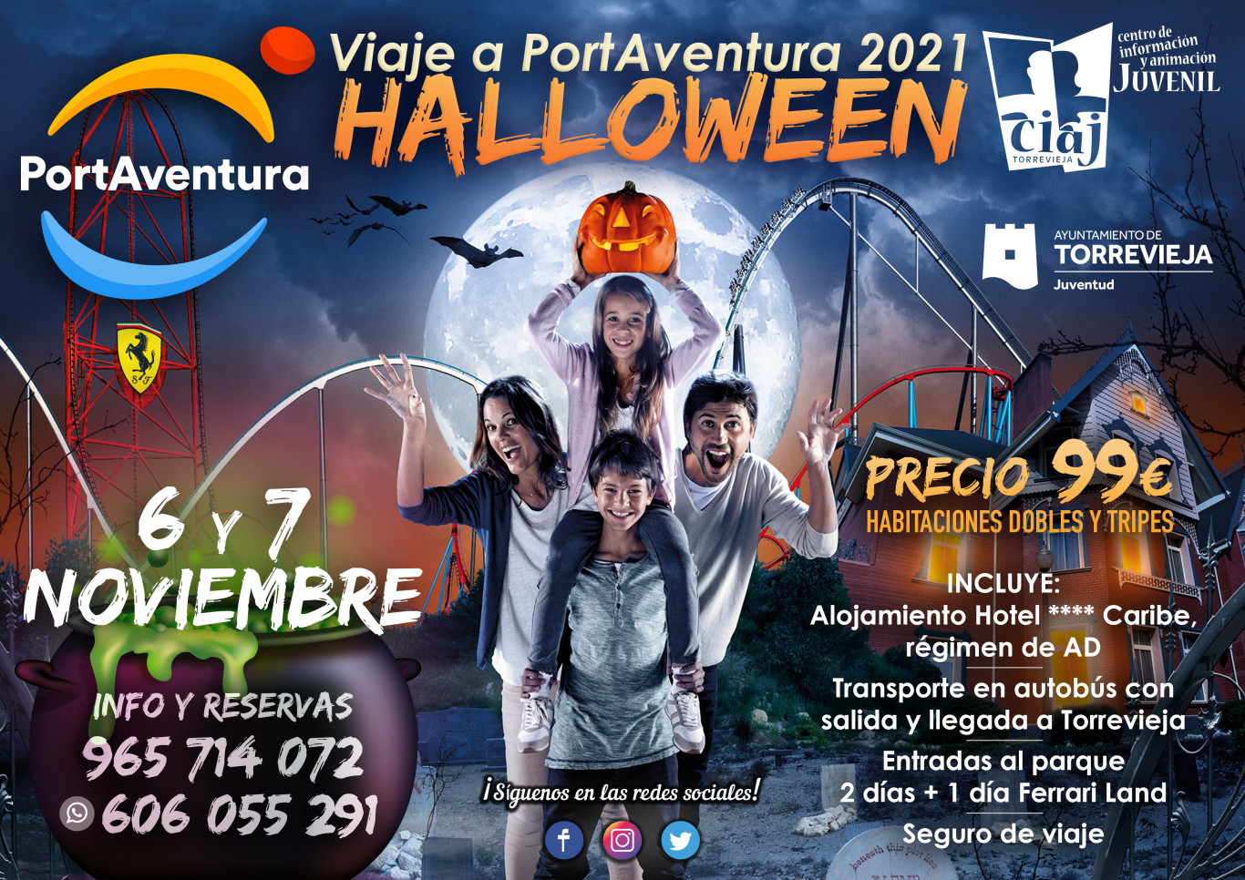 Cartel Viaje Portaventura 2021