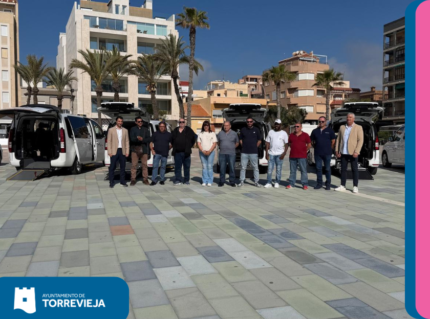 TORREVIEJA PRESENTA SEIS NUEVOS EUROTAXIS PARA REFORZAR EL SERVICIO EN LA CIUDAD