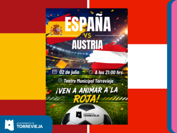 ESPAÑA SE JUEGA EL PASE A OCTAVOS DEL MUNDIAL Y EL TEATRO MUNICIPAL DE TORREVIEJA VOLVERÁ A SER EL CORAZÓN DE LA AFICIÓN