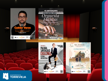 TORREVIEJA REÚNE A PALOMA SAN BASILIO, GALDER VARAS, LA ORQUESTA DE FLAUTAS CASANOVAS Y EL ORFEÓN "MARIO BUSTILLO" EN UN INTENSO FIN DE SEMANA CULTURAL