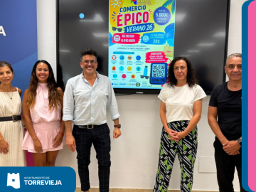 EL AYUNTAMIENTO DE TORREVIEJA Y APYMECO IMPULSAN UNA NUEVA CAMPAÑA DE VERANO CON MÁS DE 5.000 EUROS EN PREMIOS PARA FOMENTAR LAS COMPRAS EN EL COMERCIO LOCAL