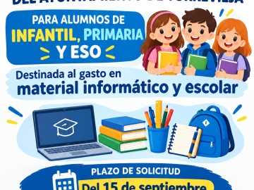 Subvención para ayuda al gasto en Material Escolar e Informático